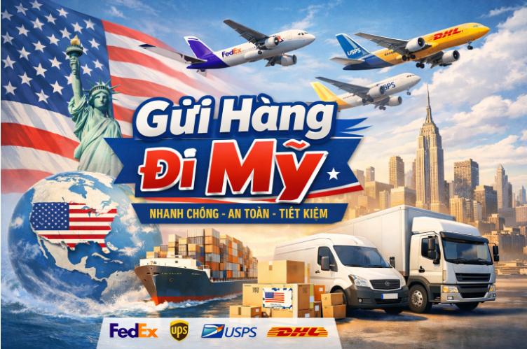 Dịch vụ gửi hàng đi Mỹ